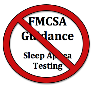 FMCSA sleep apnea testing